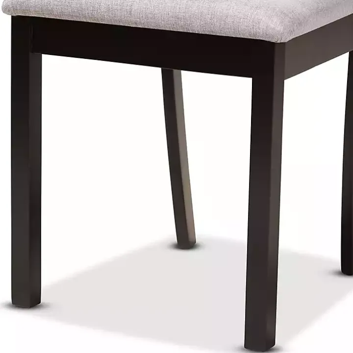 Dark Wooden Interlocked Base 5-pc. Dining Set