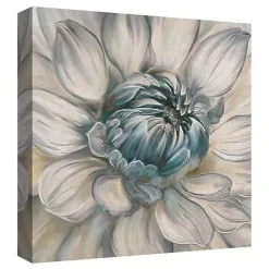 Daytime Blue Dahlia Canvas Art Prints, Set of 2