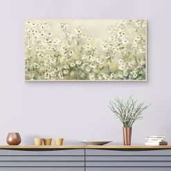 Daytime Daises Framed Canvas Art Print