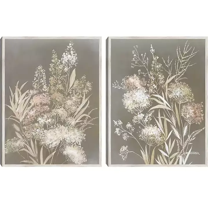 Delicate Bunch 2-pc. Framed Canvas Art Set