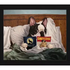 Dirty Dog Framed Art Print