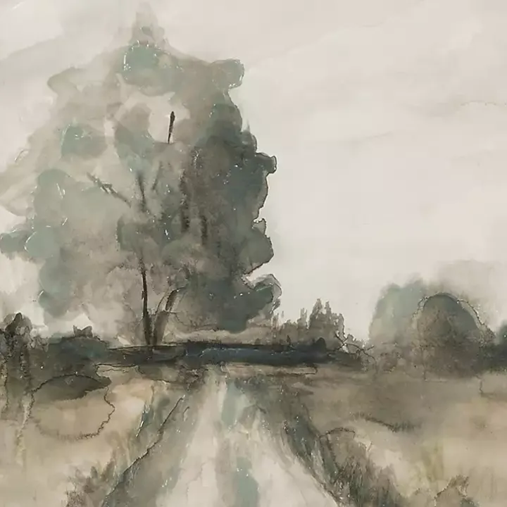 Distorted Reality Framed Canvas Art Print