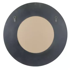 Distressed Brown Wood Planked Frame Wall Mirror