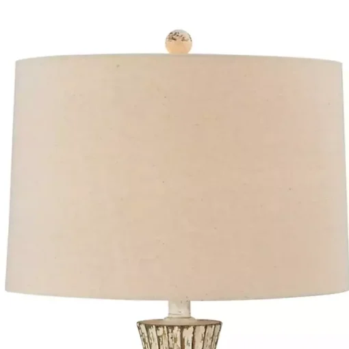 Distressed Cream Jada Table Lamp
