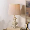 Distressed Cream Sculpted Urn Table Lamp