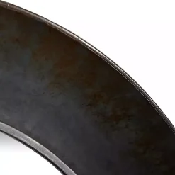Distressed Galvanized Curved Framed Mirror