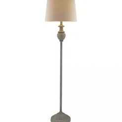 Distressed Gray Hadlee Floor Lamp