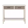 Distressed Natural Ronan 2-Drawer Console Table