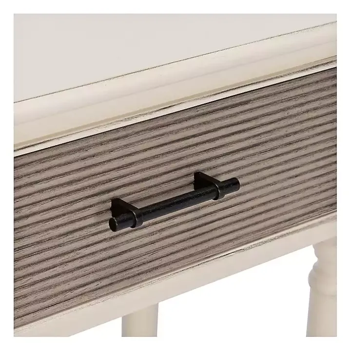 Distressed Natural Ronan 2-Drawer Console Table