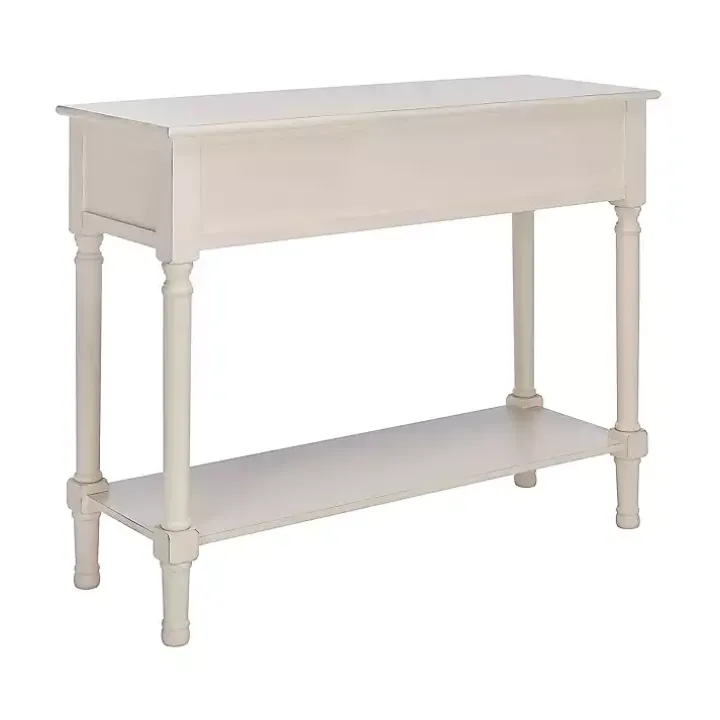 Distressed Natural Ronan 2-Drawer Console Table