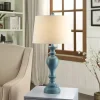 Distressed Turquoise Antique Table Lamp