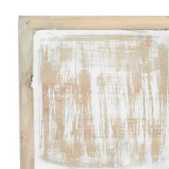 Distressed White and Blue Farm Star Wall Plaque