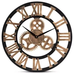 Distressed Wood Vintage Wall Clock