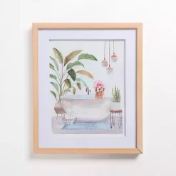 Dog in Tub Framed Art Print