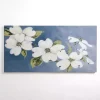 Dogwood on Blue Canvas Art Print