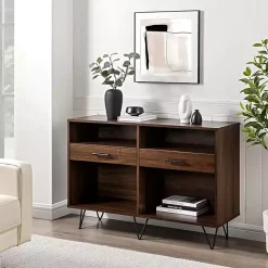 Doreen Dark Brown Hairpin Console Table