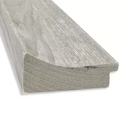 Dove Gray Scoop Frame Beveled Mirror, 22x26 in.