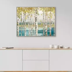 Down by The River Framed Canvas Art Print