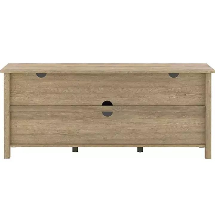 Driftwood Slatted Sides Media Cabinet
