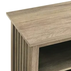 Driftwood Slatted Sides Media Cabinet