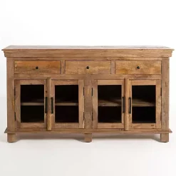 Easton Mango Wood 4-Door Cabinet