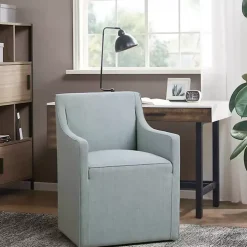 Elaine Blue Upholstered Skirted Dining Chair