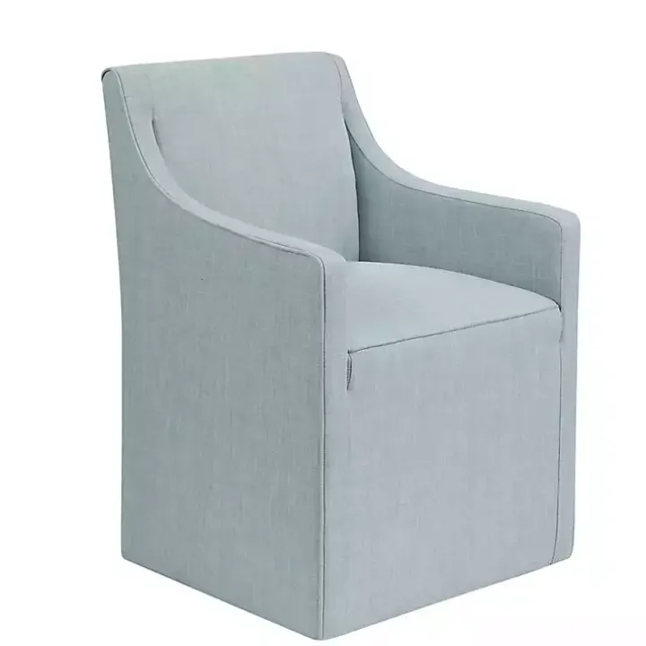 Elaine Blue Upholstered Skirted Dining Chair