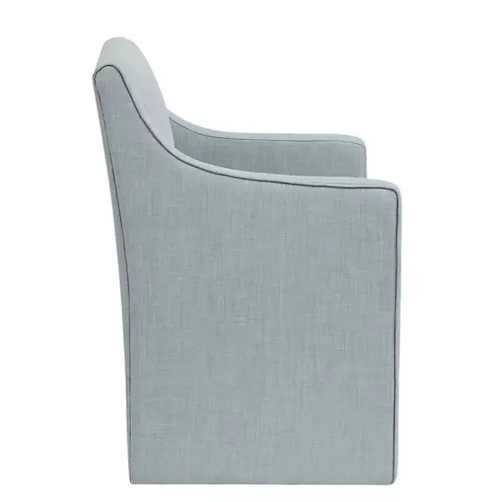 Elaine Blue Upholstered Skirted Dining Chair