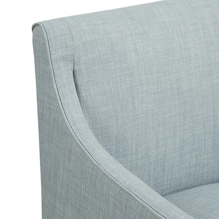 Elaine Blue Upholstered Skirted Dining Chair