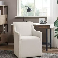 Elaine Cream Upholstered Skirted Dining Chair