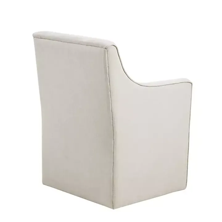 Elaine Cream Upholstered Skirted Dining Chair