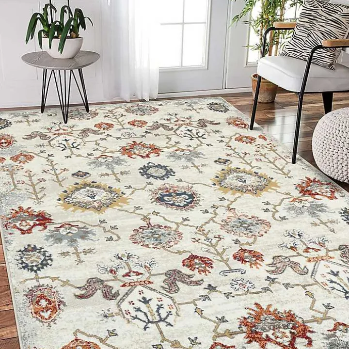 Elina Beige Area Rug, 5x7