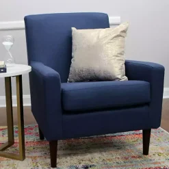 Emma Navy Upholstered Accent Chair