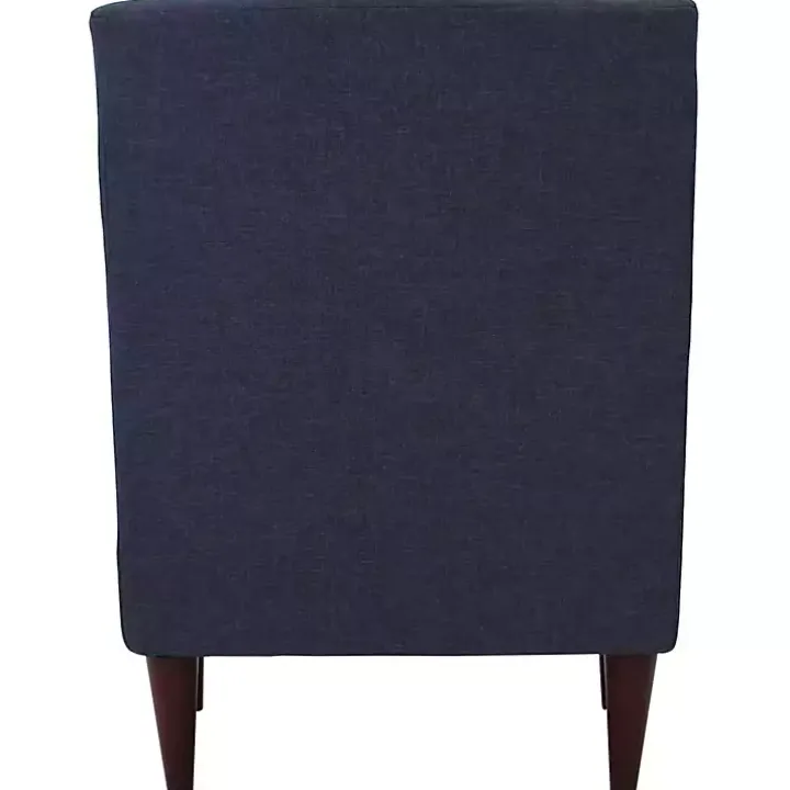 Emma Navy Upholstered Accent Chair