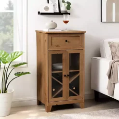 English Oak Double Door Reeves Cabinet
