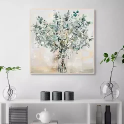 Essential Greens I Framed Canvas Print, 35x35 in.