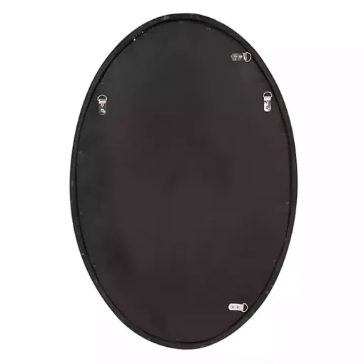 Ethan Bronze Ribbed Oval Wall Mirror