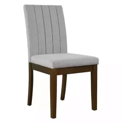 Everly Gray Upholstered Dining Chairs, Set of 2
