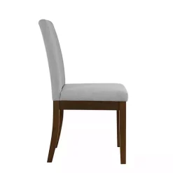 Everly Gray Upholstered Dining Chairs, Set of 2