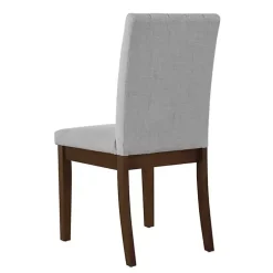 Everly Gray Upholstered Dining Chairs, Set of 2