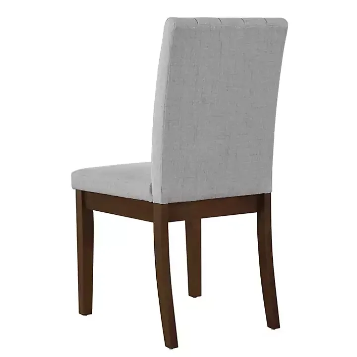 Everly Gray Upholstered Dining Chairs, Set of 2