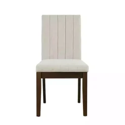 Everly Taupe Upholstered Dining Chairs, Set of 2