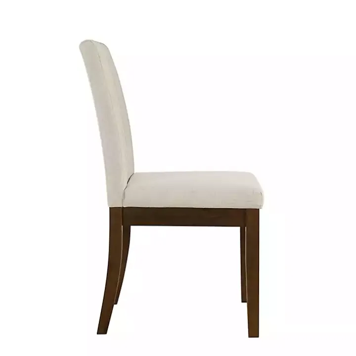 Everly Taupe Upholstered Dining Chairs, Set of 2