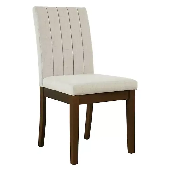 Everly Taupe Upholstered Dining Chairs, Set of 2
