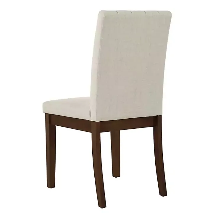 Everly Taupe Upholstered Dining Chairs, Set of 2