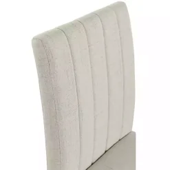 Everly Taupe Upholstered Dining Chairs, Set of 2