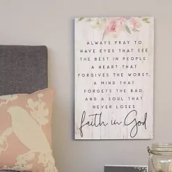 Faith in God Wall Plaque