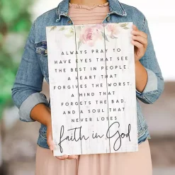 Faith in God Wall Plaque