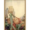 Fantasy Garden Tulip Framed Canvas Art Print
