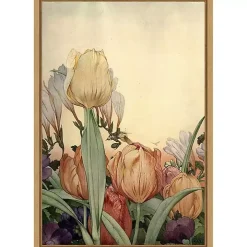 Fantasy Garden Tulip Framed Canvas Art Print